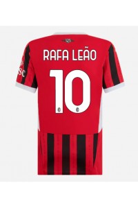 AC Milan Rafael Leao #10 Jalkapallovaatteet Naisten Kotipaita 2024-25 Lyhythihainen